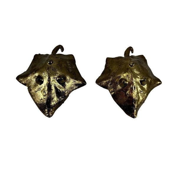 Set of Bronze Colored Leaf Trinket Dish - Picture 2 of 5